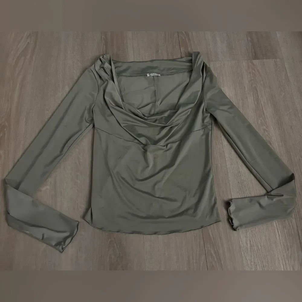 Free people intimately running late long sleeve in laurel oak